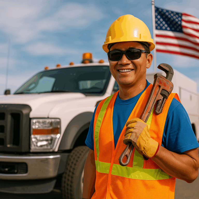 Người Việt mới qua Mỹ cầm hộ chiếu đứng trước cờ Hoa Kỳ